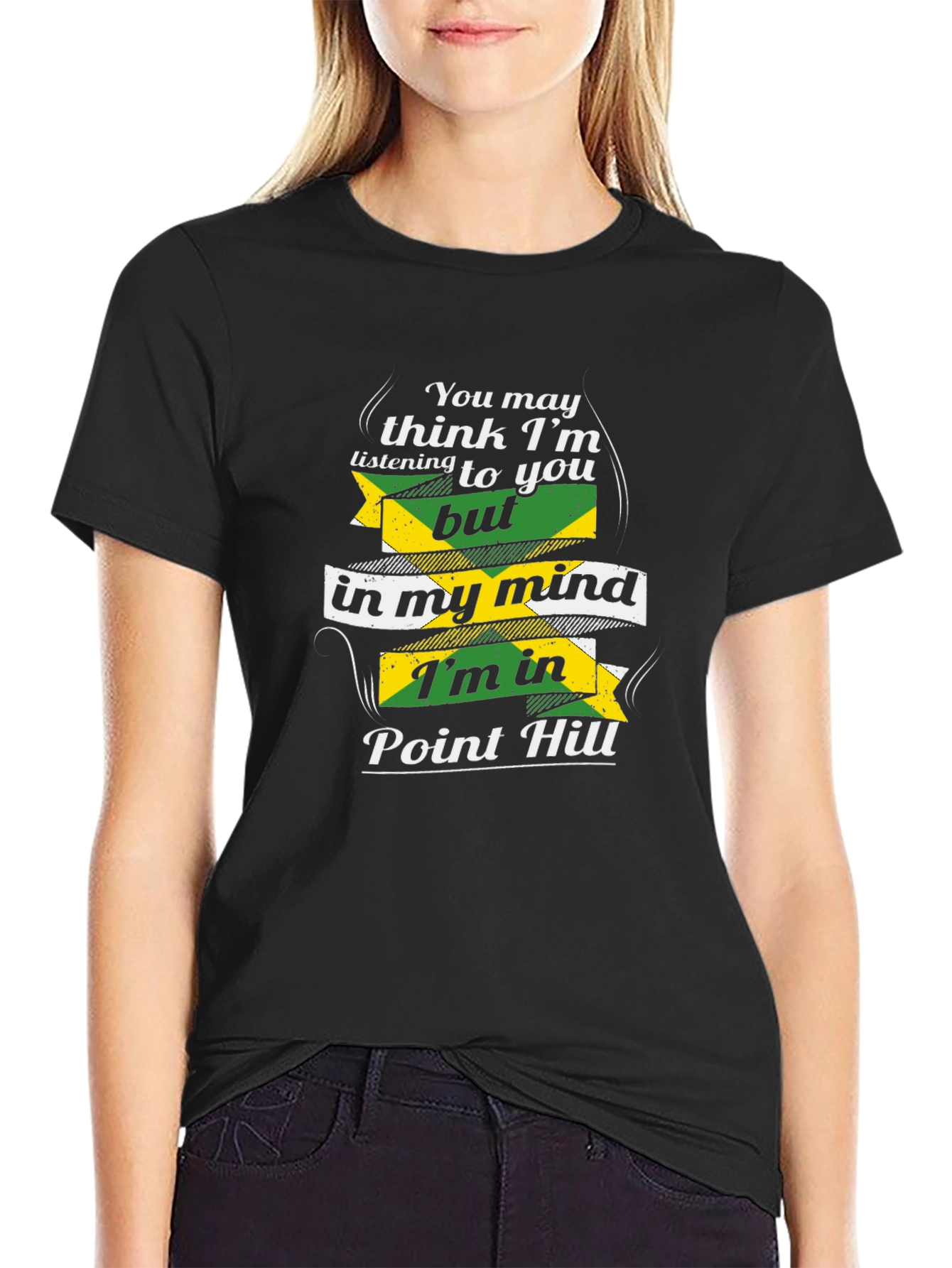 Point Hill Mind T-Shirt - Black Cotton Tee
