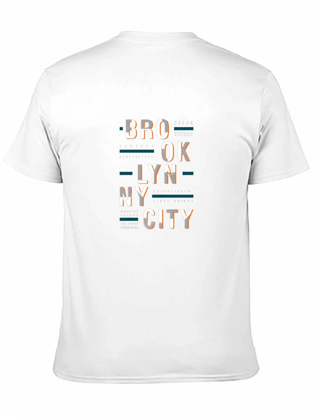 Brooklyn City Graphic Print Crew Neck T-Shirt