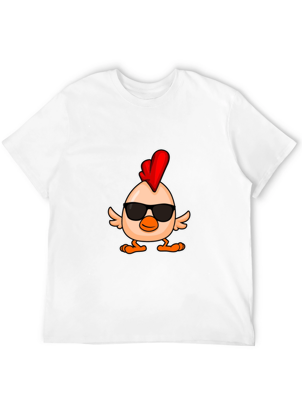 Cool Chicken Graphic Tee - Mens Black T-Shirt