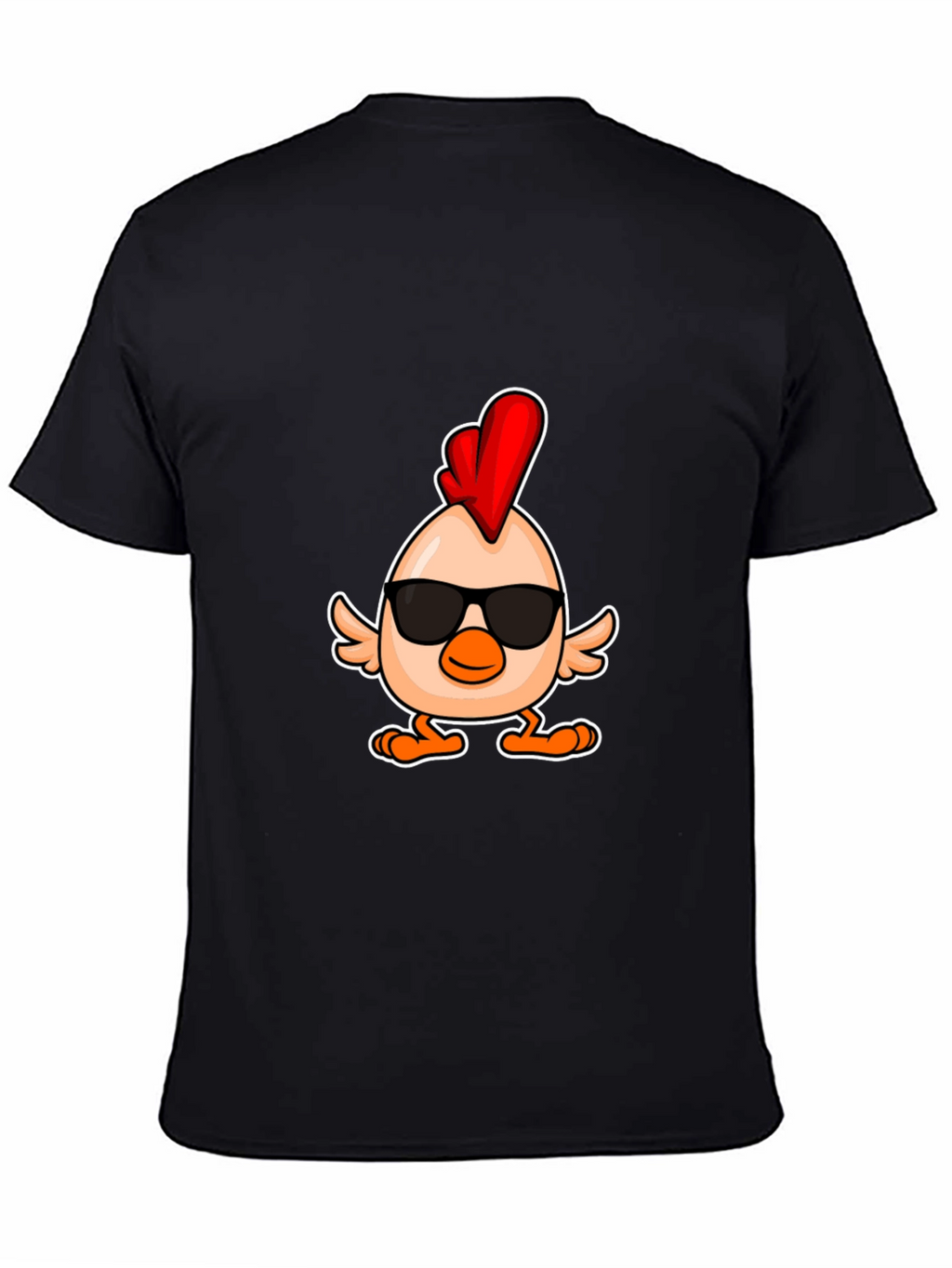Cool Chicken Graphic Tee - Mens Black T-Shirt