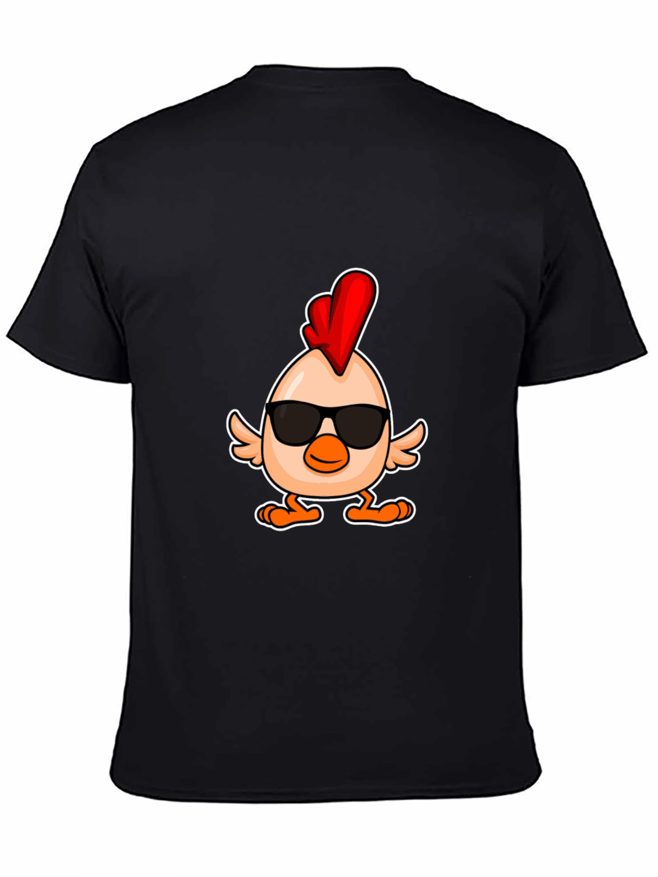 Cool Chicken Graphic Tee - Mens Black T-Shirt