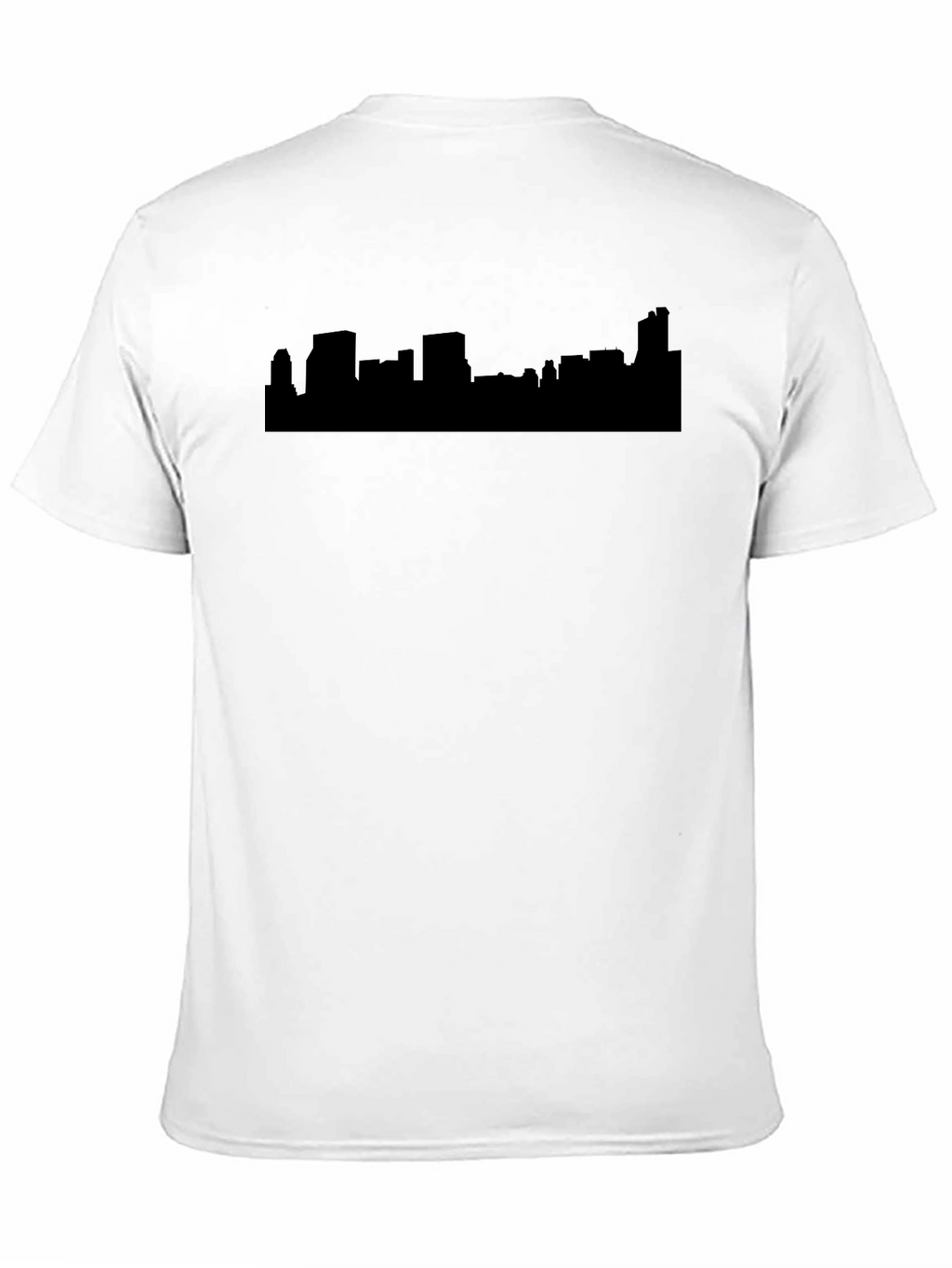 Cityscape Silhouette T-Shirt - Black
