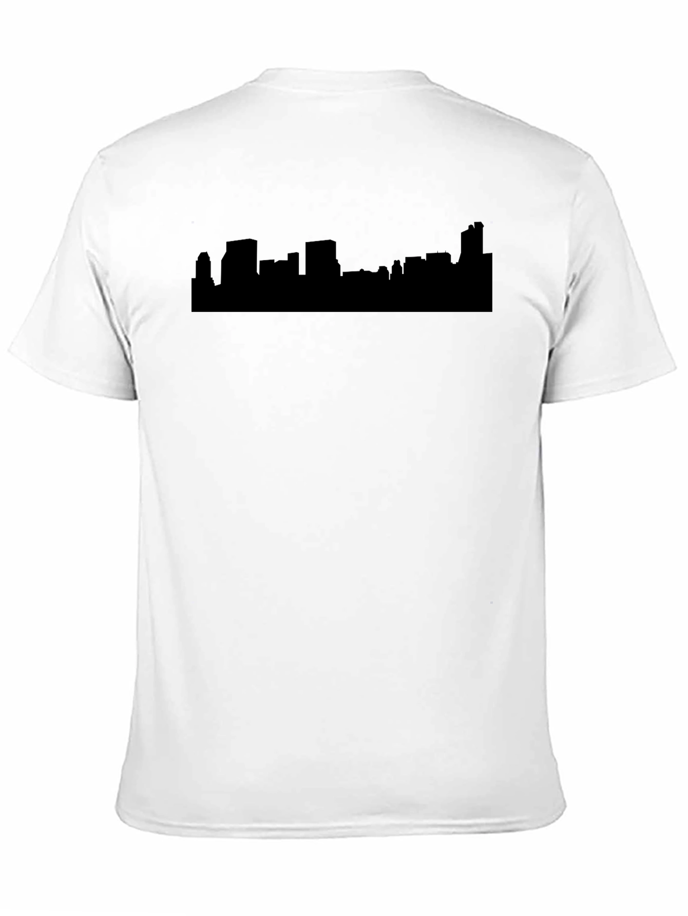 Cityscape Silhouette T-Shirt - Black