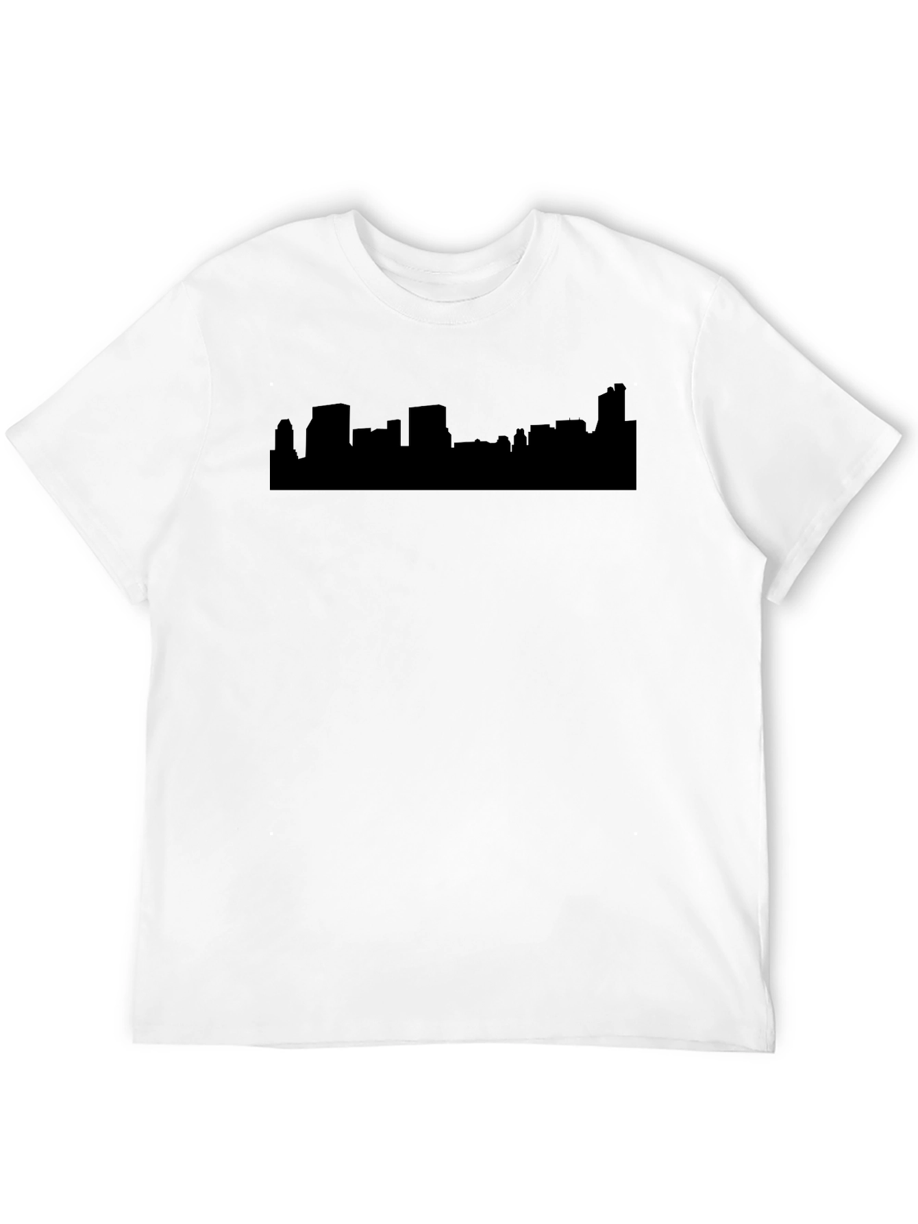 Cityscape Silhouette T-Shirt - Black