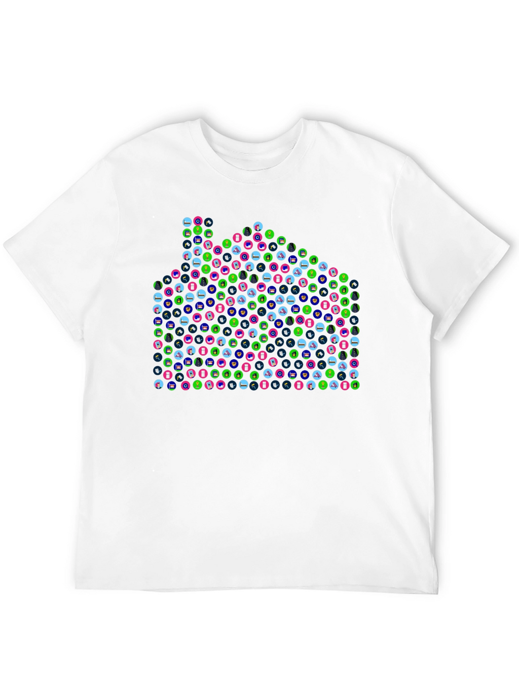 Abstract Pattern Black T-Shirt