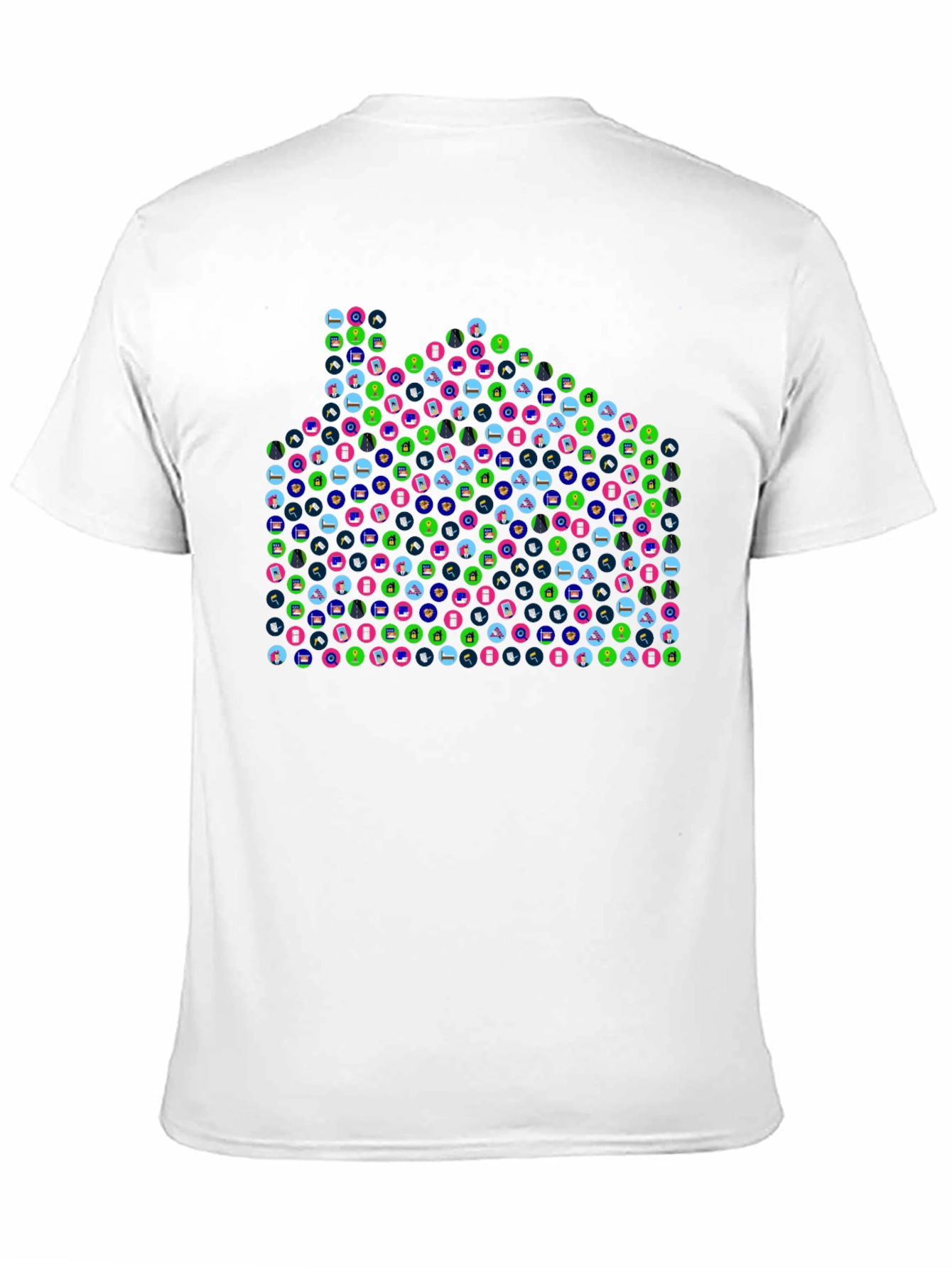 Abstract Pattern Black T-Shirt