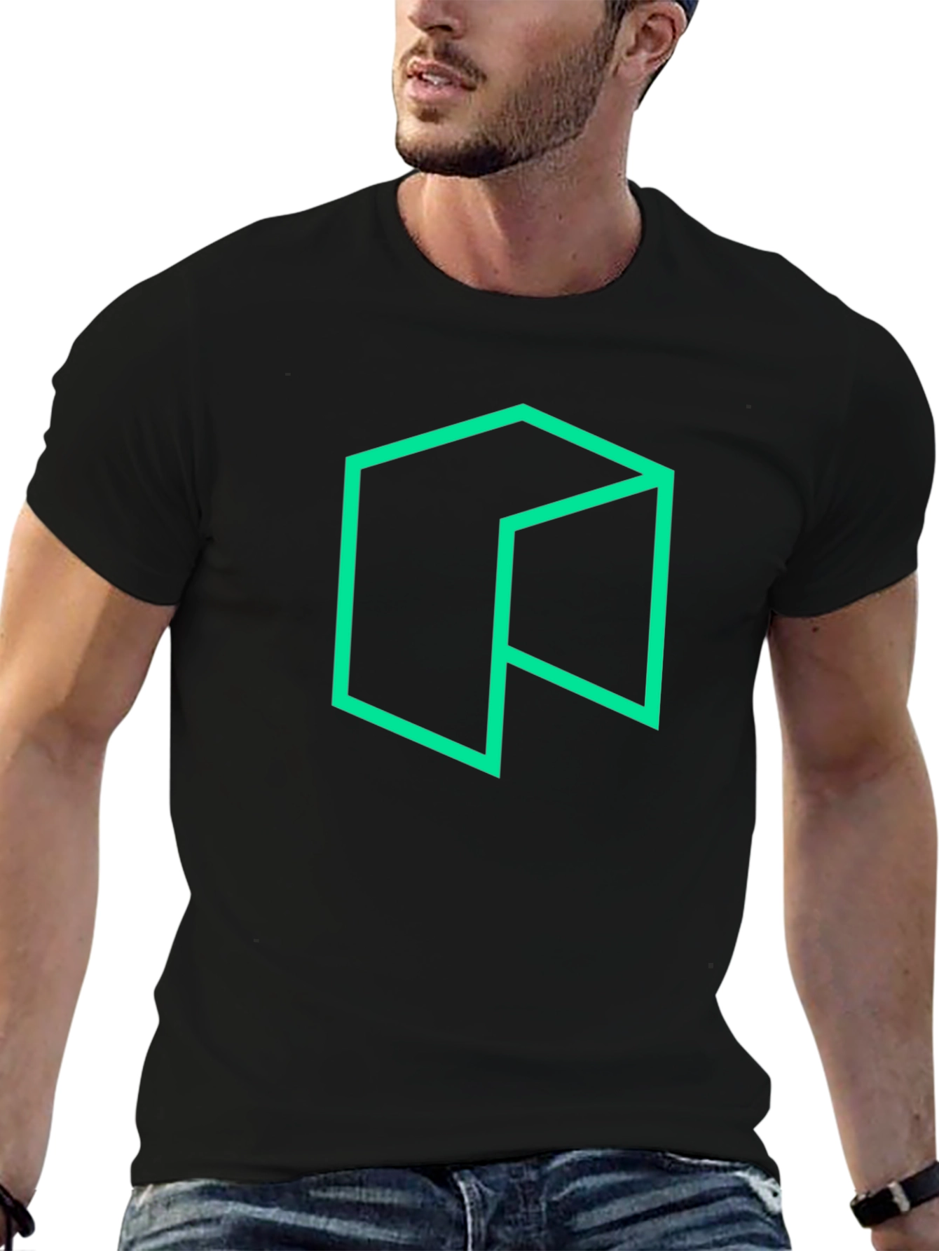NEO Cryptocurrency T-Shirt - Black Cotton Blend