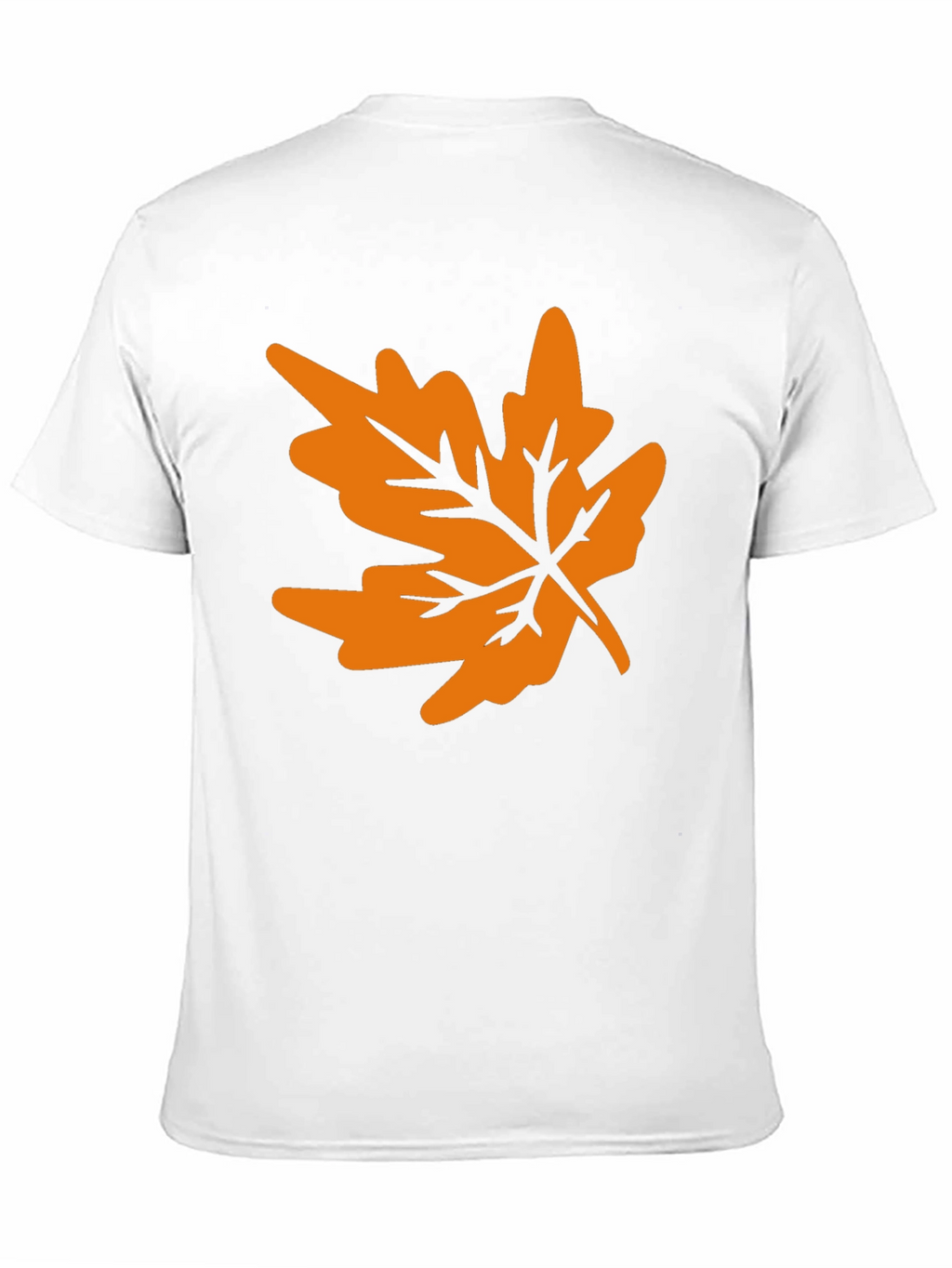 Autumn Leaf Graphic Tee - Black Casual T-Shirt