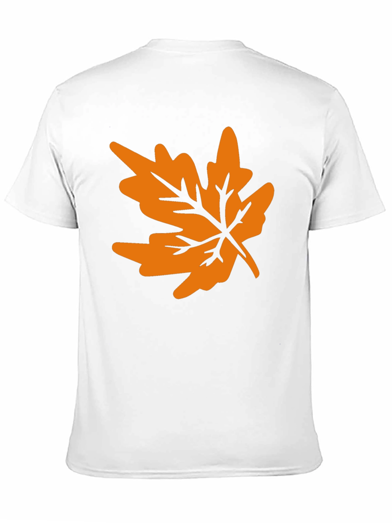 Autumn Leaf Graphic Tee - Black Casual T-Shirt