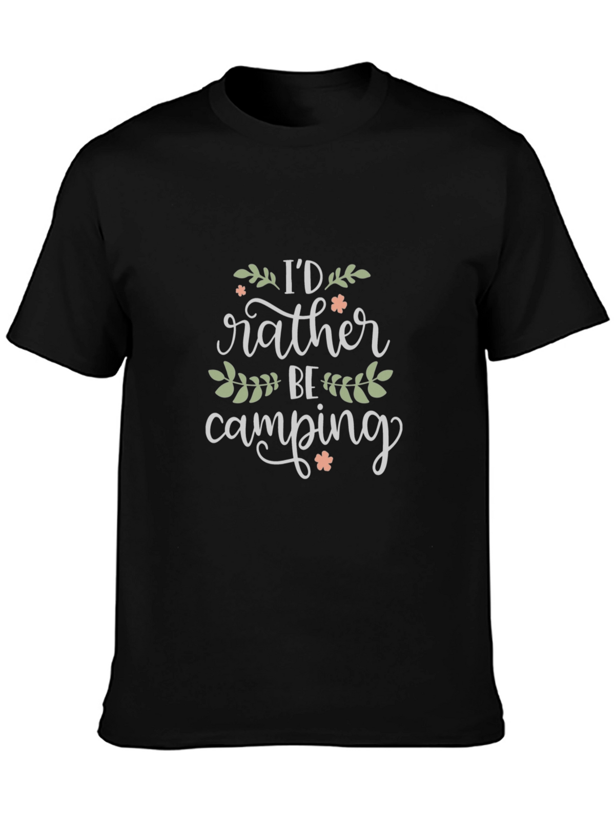Camping Lover Graphic T-Shirt - Black