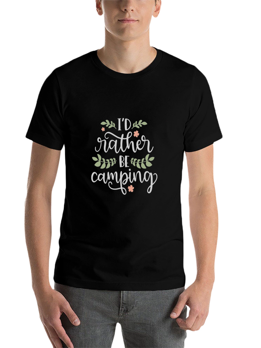 Camping Lover Graphic T-Shirt - Black