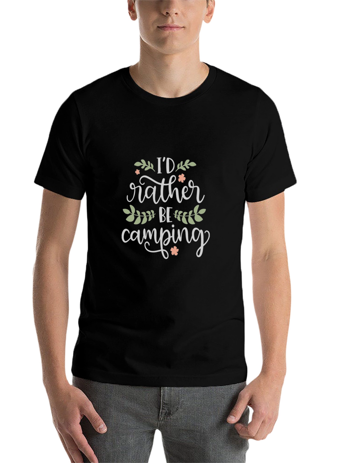 Camping Lover Graphic T-Shirt - Black