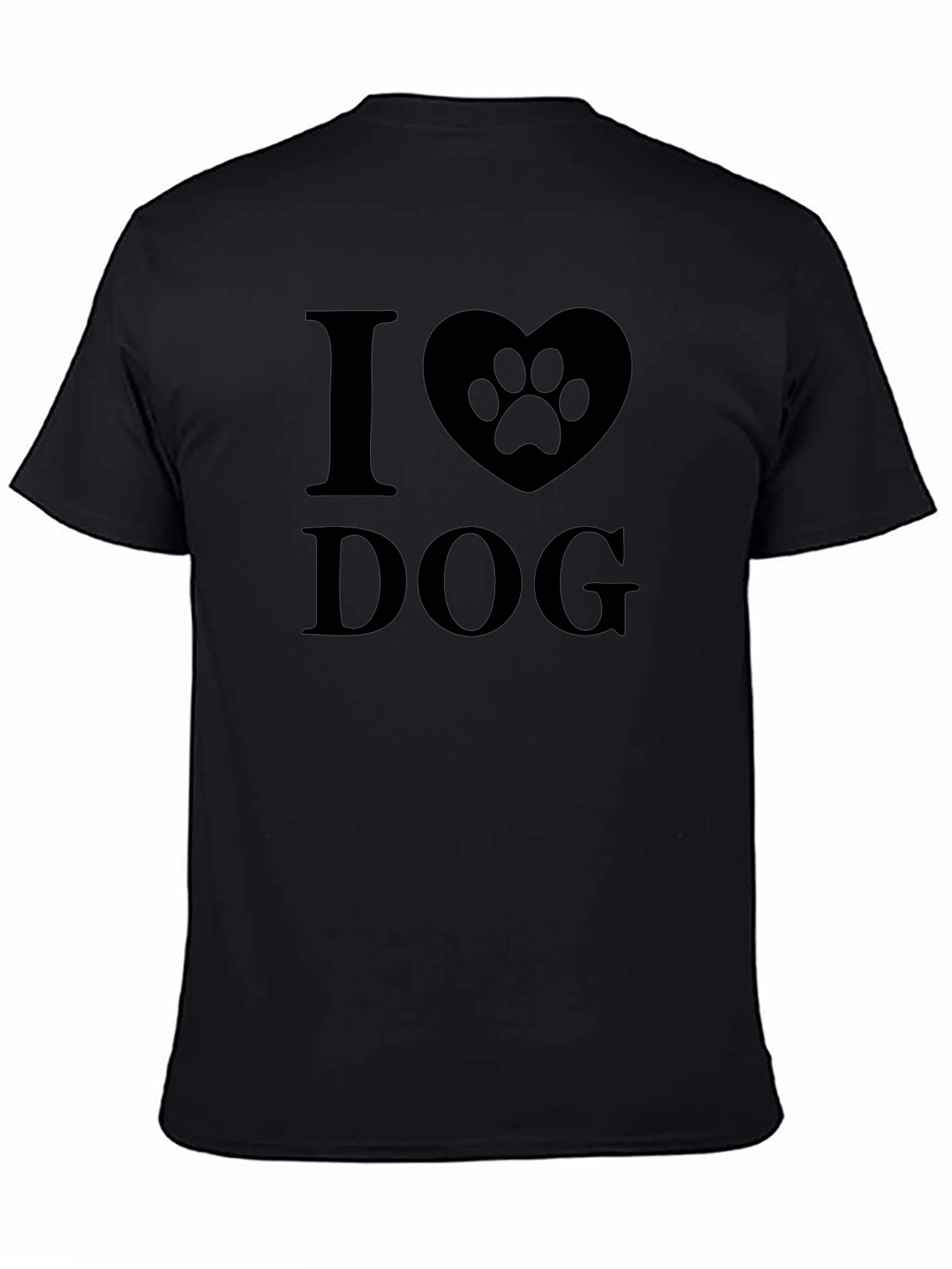 I Heart Dog Black Graphic Tee