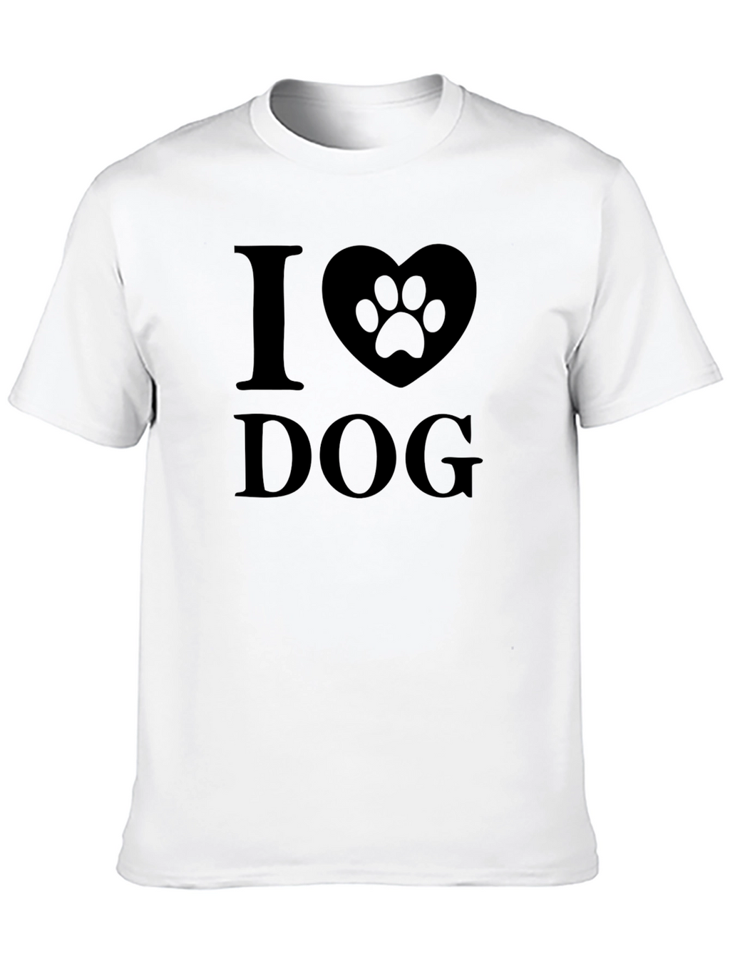 I Heart Dog Black Graphic Tee