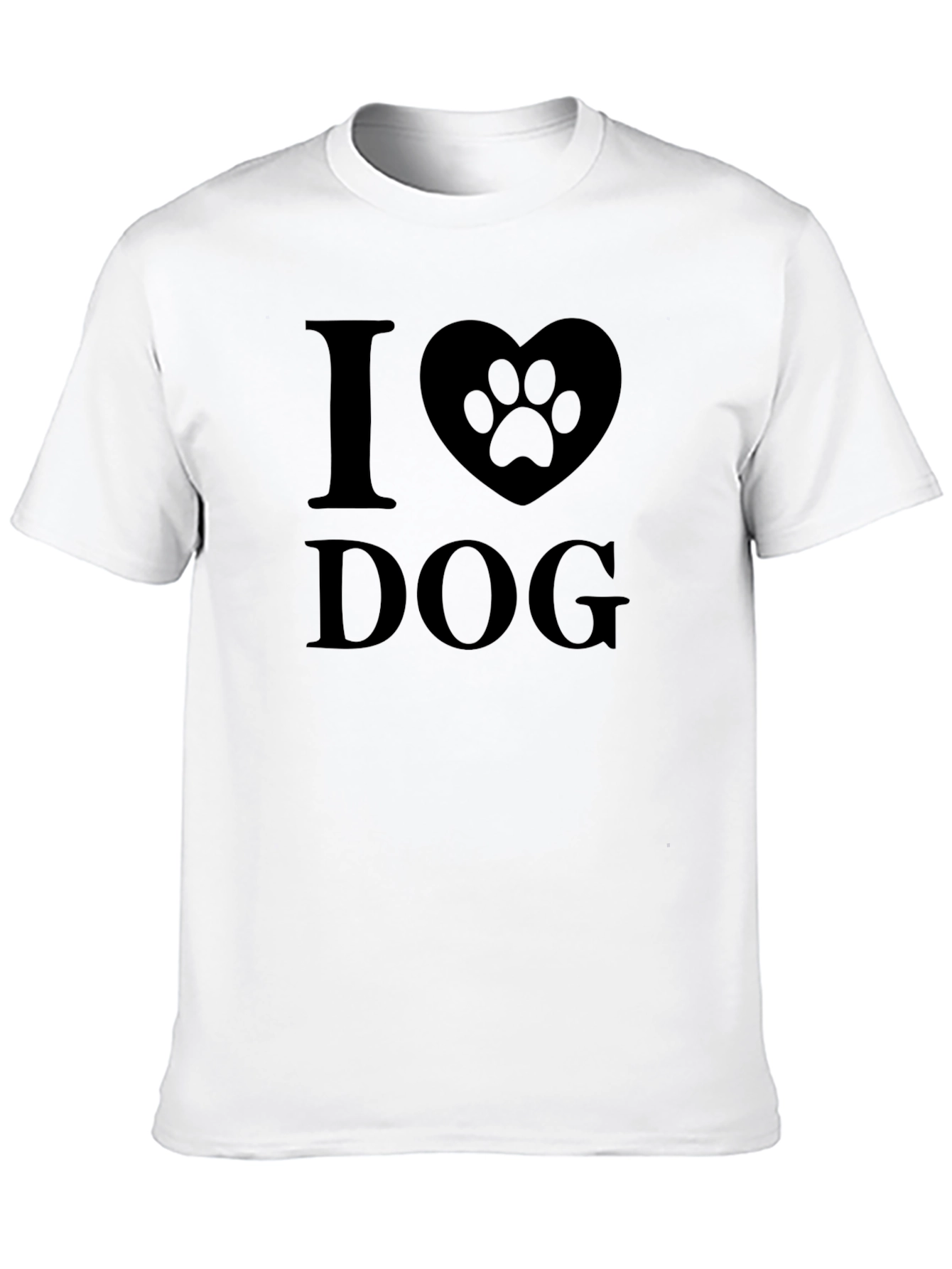 I Heart Dog Black Graphic Tee
