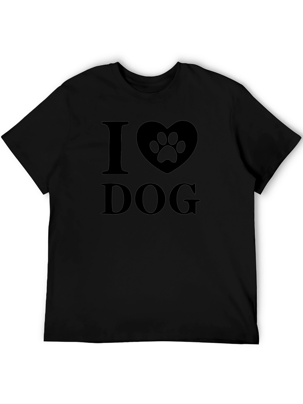 I Heart Dog Black Graphic Tee