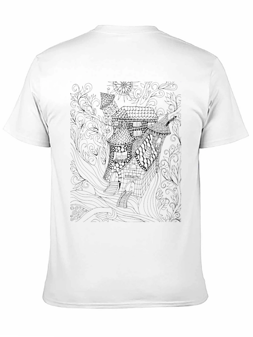 Mystic Manor Mens Black Graphic Tee