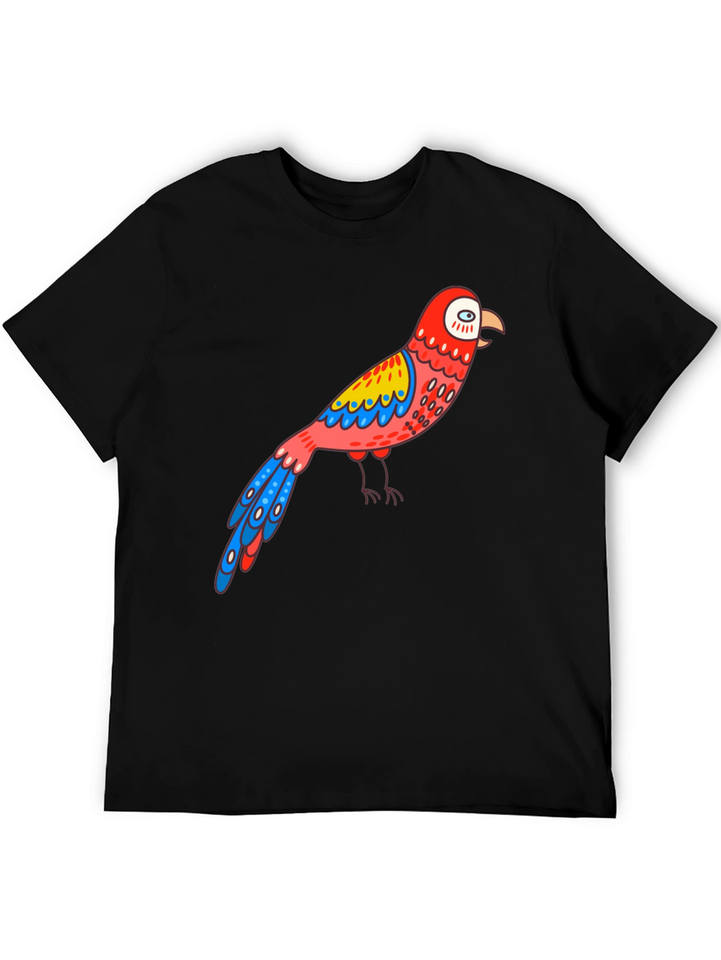 Parrot Graphic Black T-Shirt
