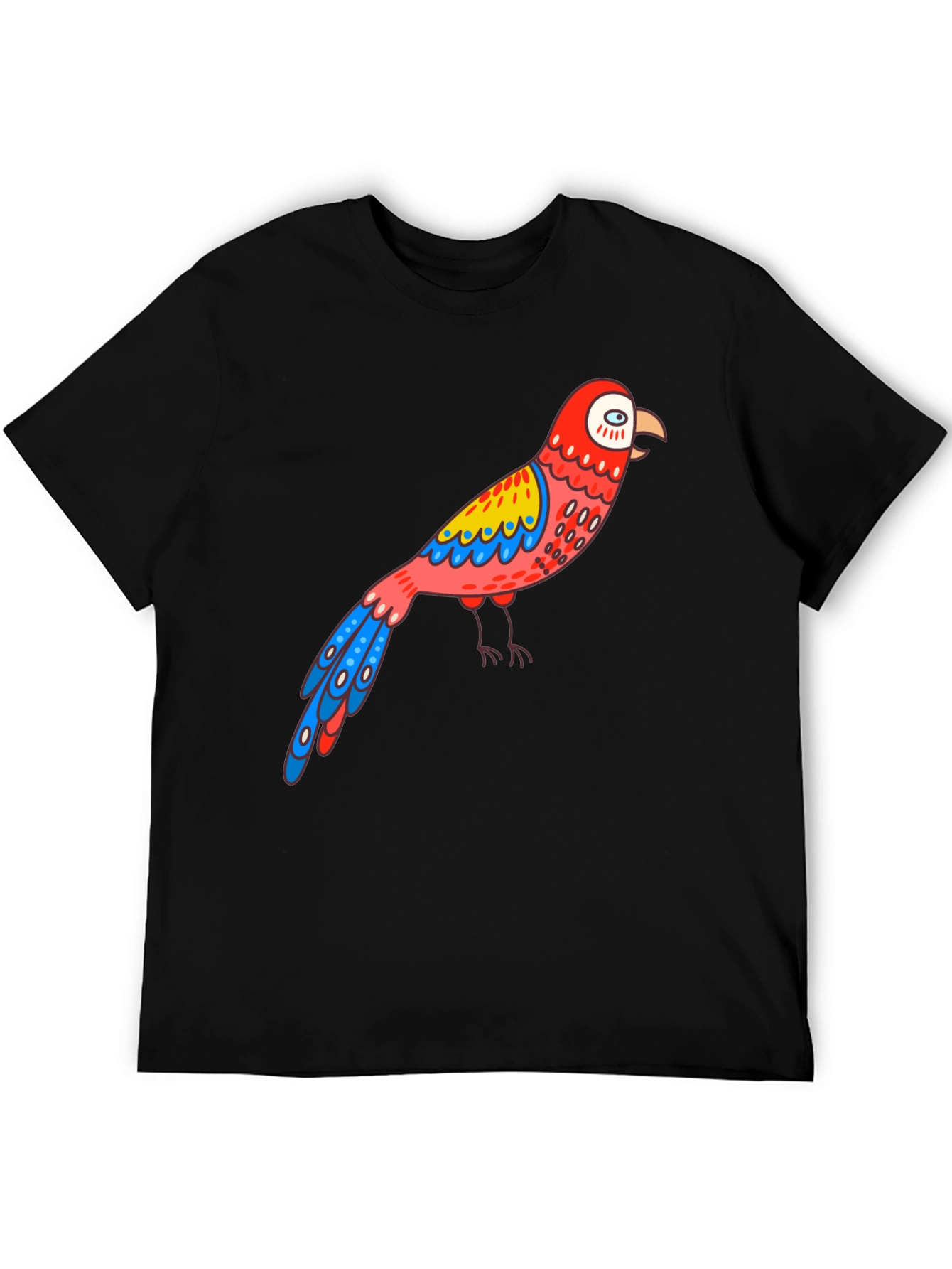 Parrot Graphic Black T-Shirt