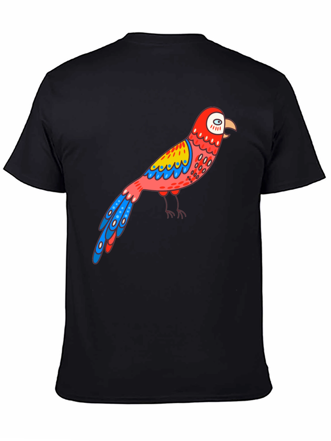 Parrot Graphic Black T-Shirt
