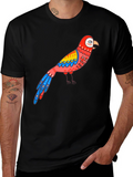 Parrot Graphic Black T-Shirt