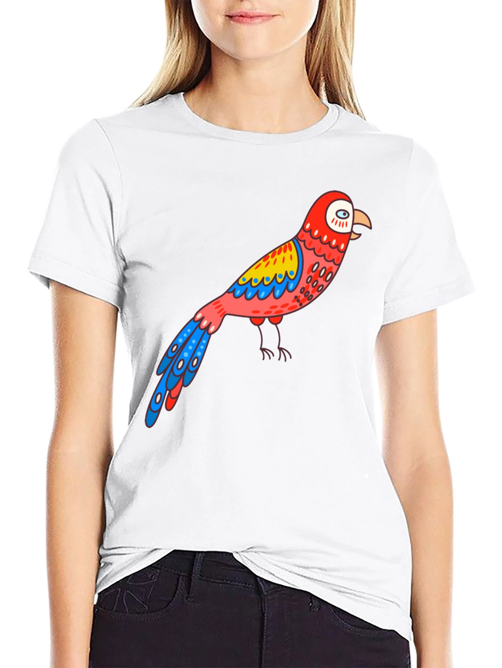 Parrot Graphic Black T-Shirt