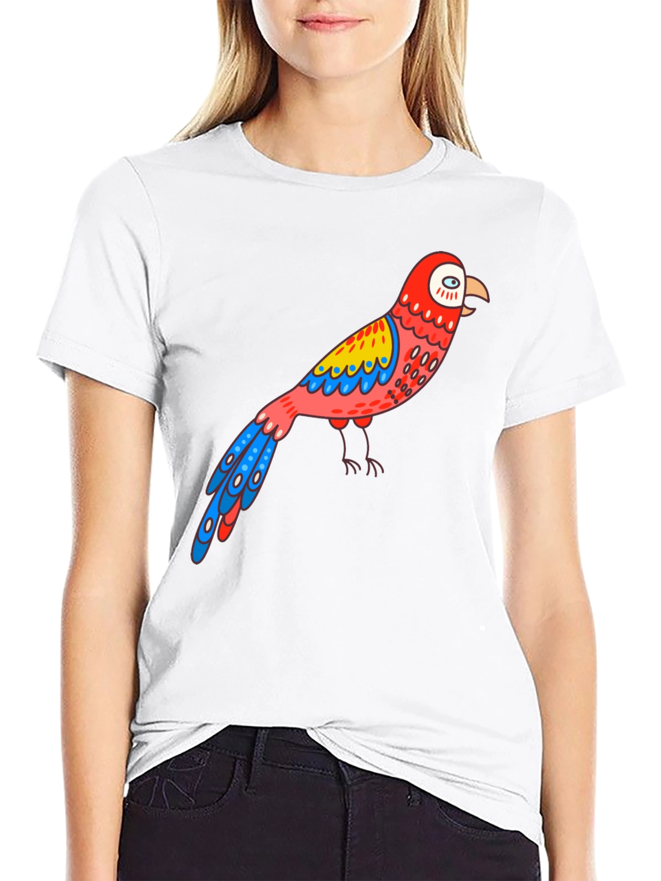 Parrot Graphic Black T-Shirt