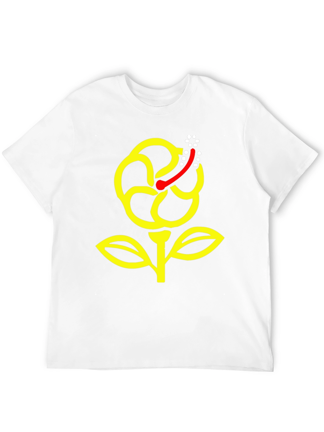 Floral Graphic Black T-Shirt - Modern Design