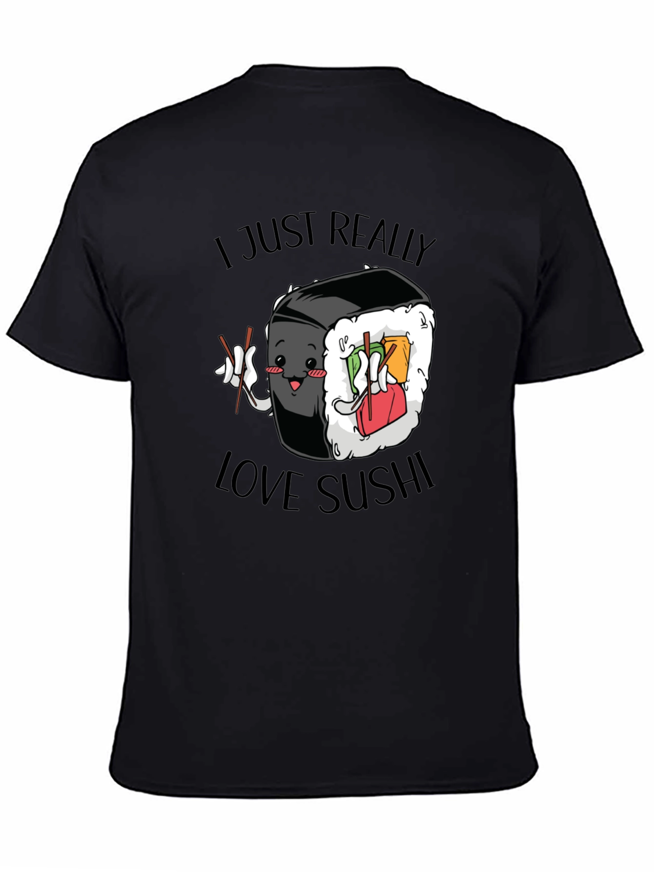 Sushi Lover Graphic Tee - Cute Foodie T-Shirt