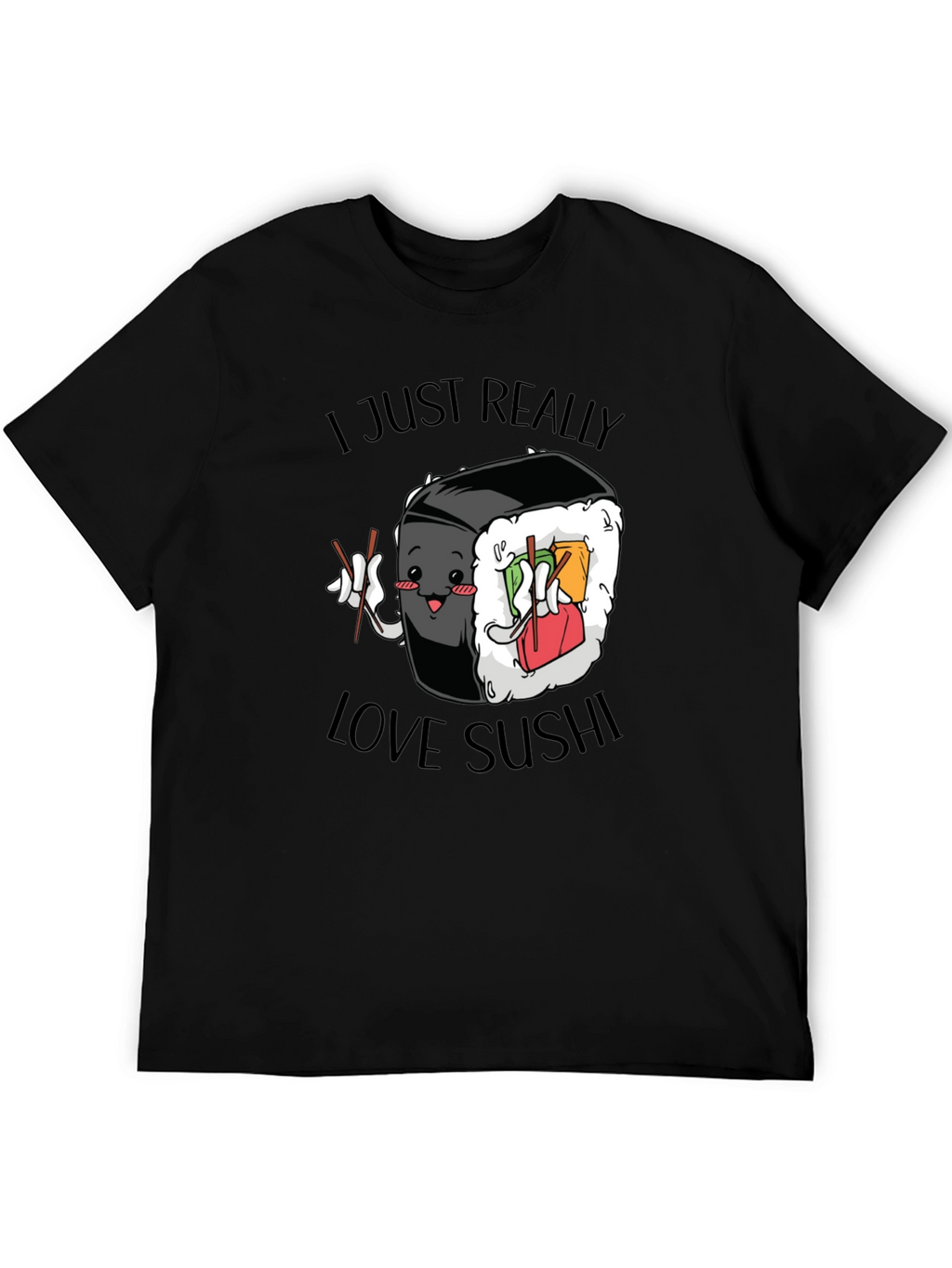 Sushi Lover Graphic Tee - Cute Foodie T-Shirt