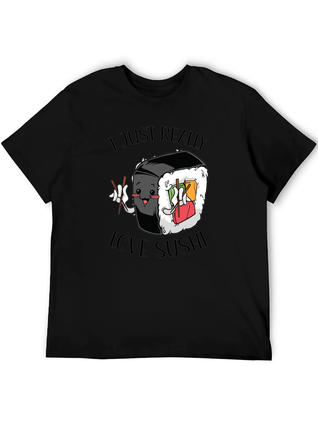 Sushi Lover Graphic Tee - Cute Foodie T-Shirt