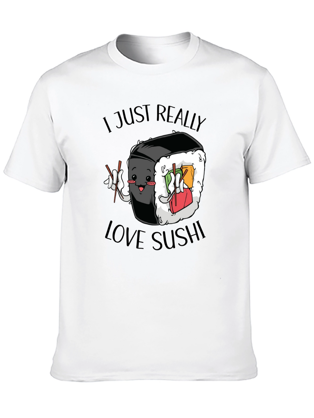 Sushi Lover Graphic Tee - Cute Foodie T-Shirt