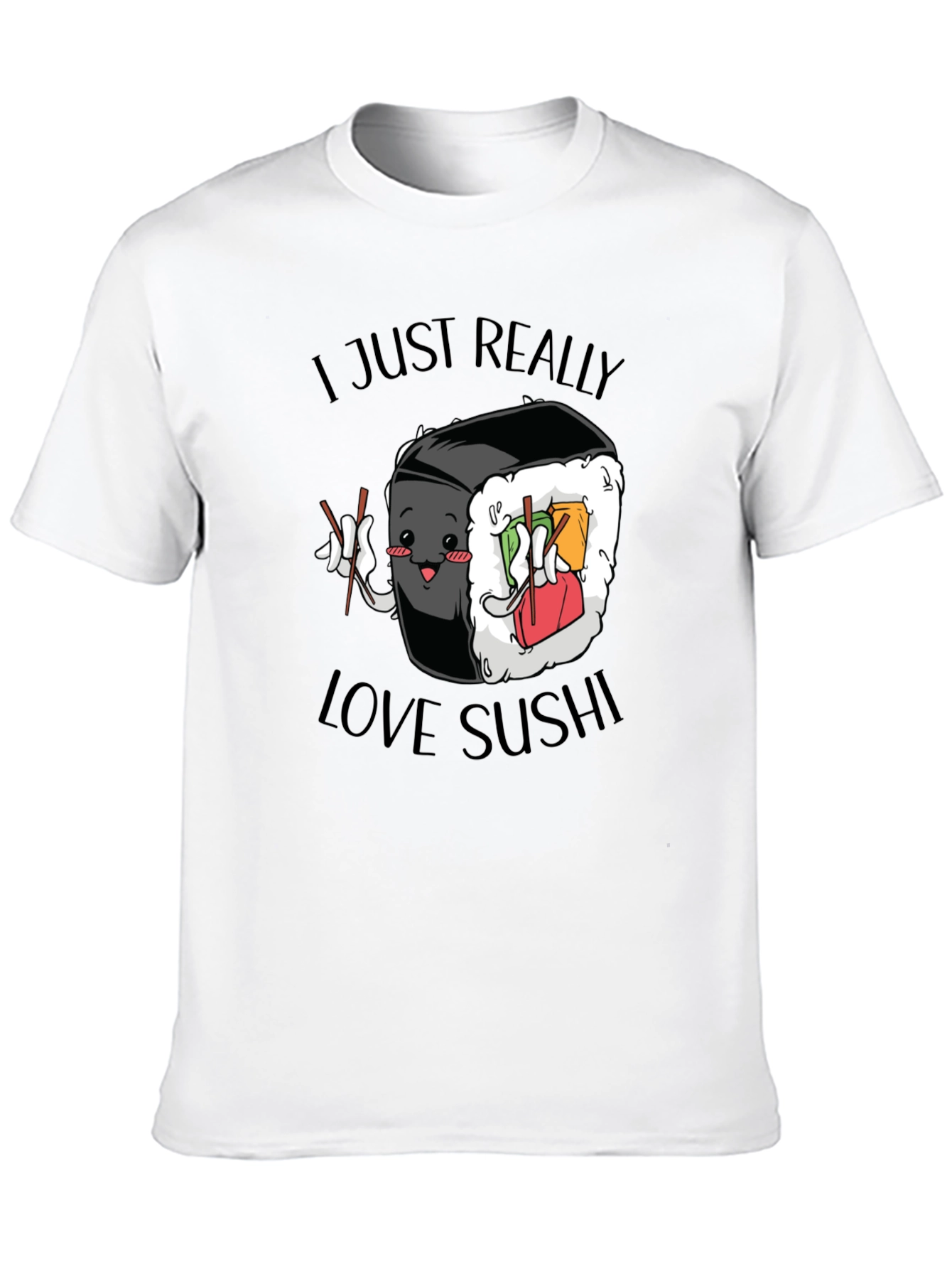 Sushi Lover Graphic Tee - Cute Foodie T-Shirt