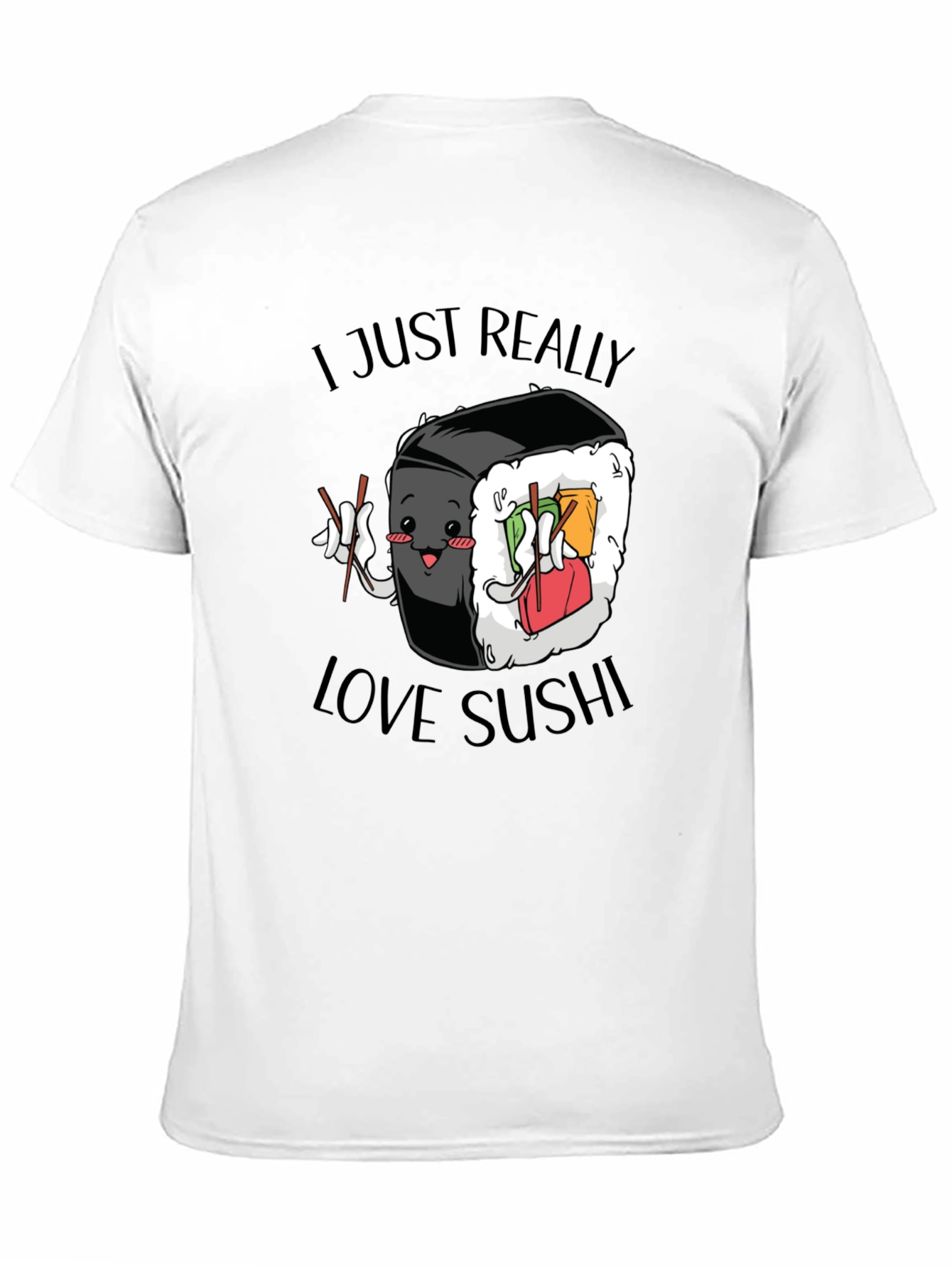 Sushi Lover Graphic Tee - Cute Foodie T-Shirt
