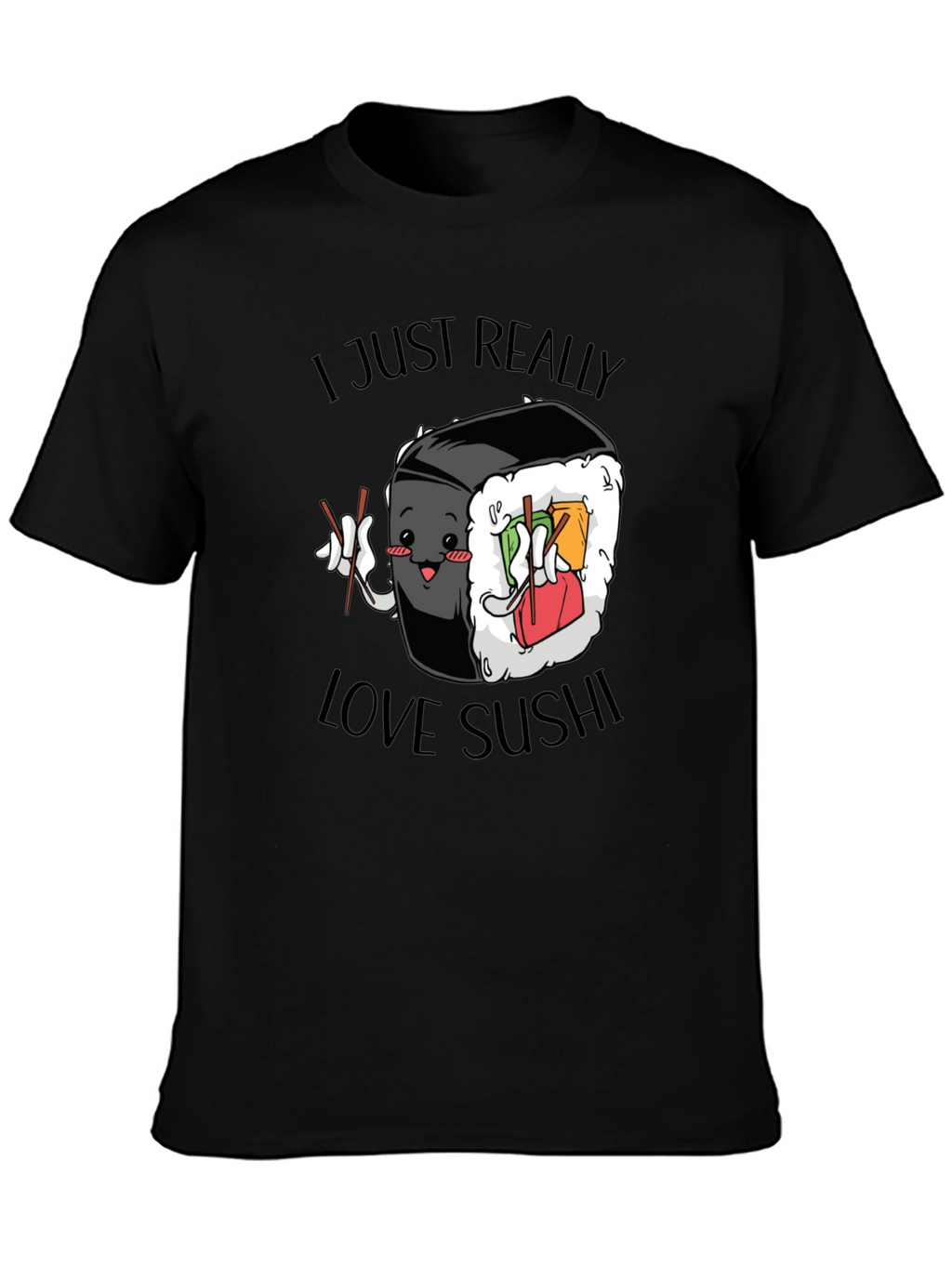 Sushi Lover Graphic Tee - Cute Foodie T-Shirt