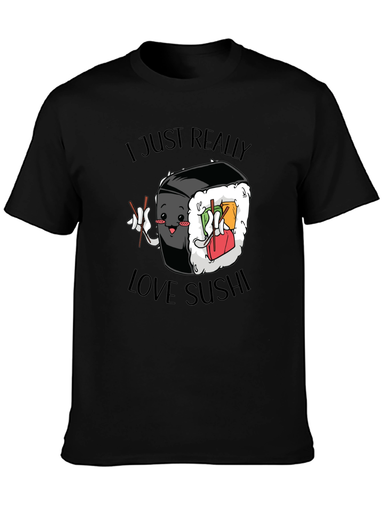 Sushi Lover Graphic Tee - Cute Foodie T-Shirt
