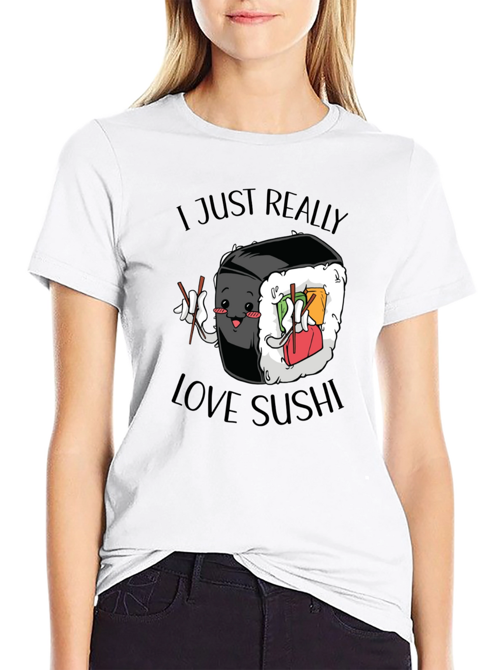 Sushi Lover Graphic Tee - Cute Foodie T-Shirt