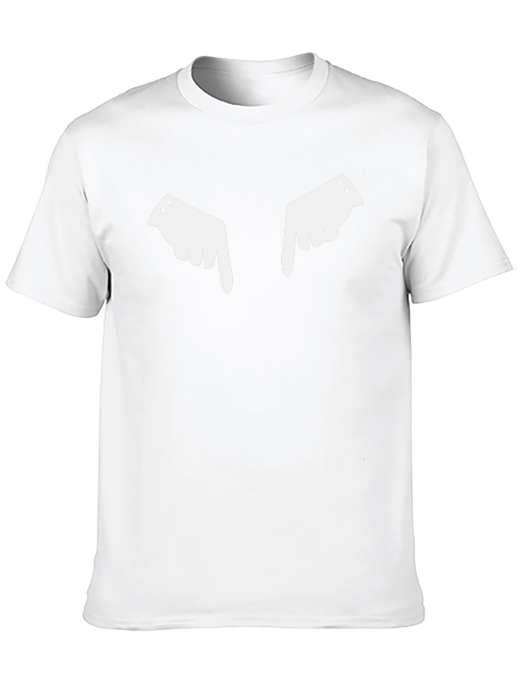 Novelty Pointing Fingers Graphic Black T-Shirt