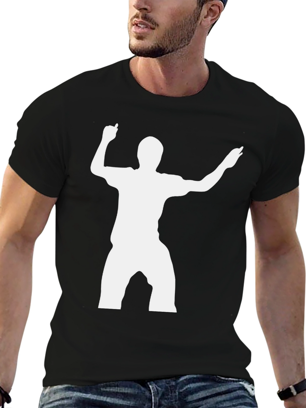 Silhouette Dancer Graphic T-Shirt - Black
