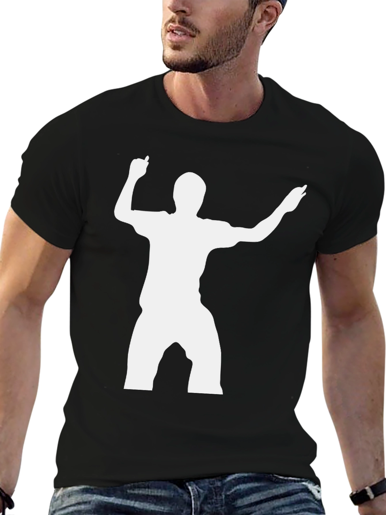 Silhouette Dancer Graphic T-Shirt - Black