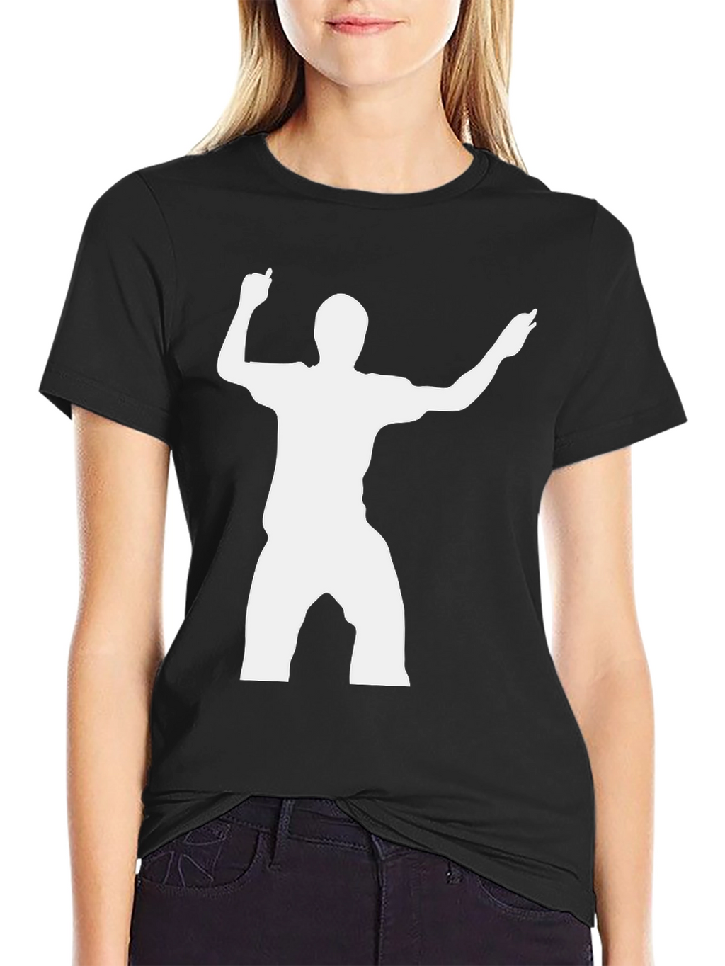 Silhouette Dancer Graphic T-Shirt - Black