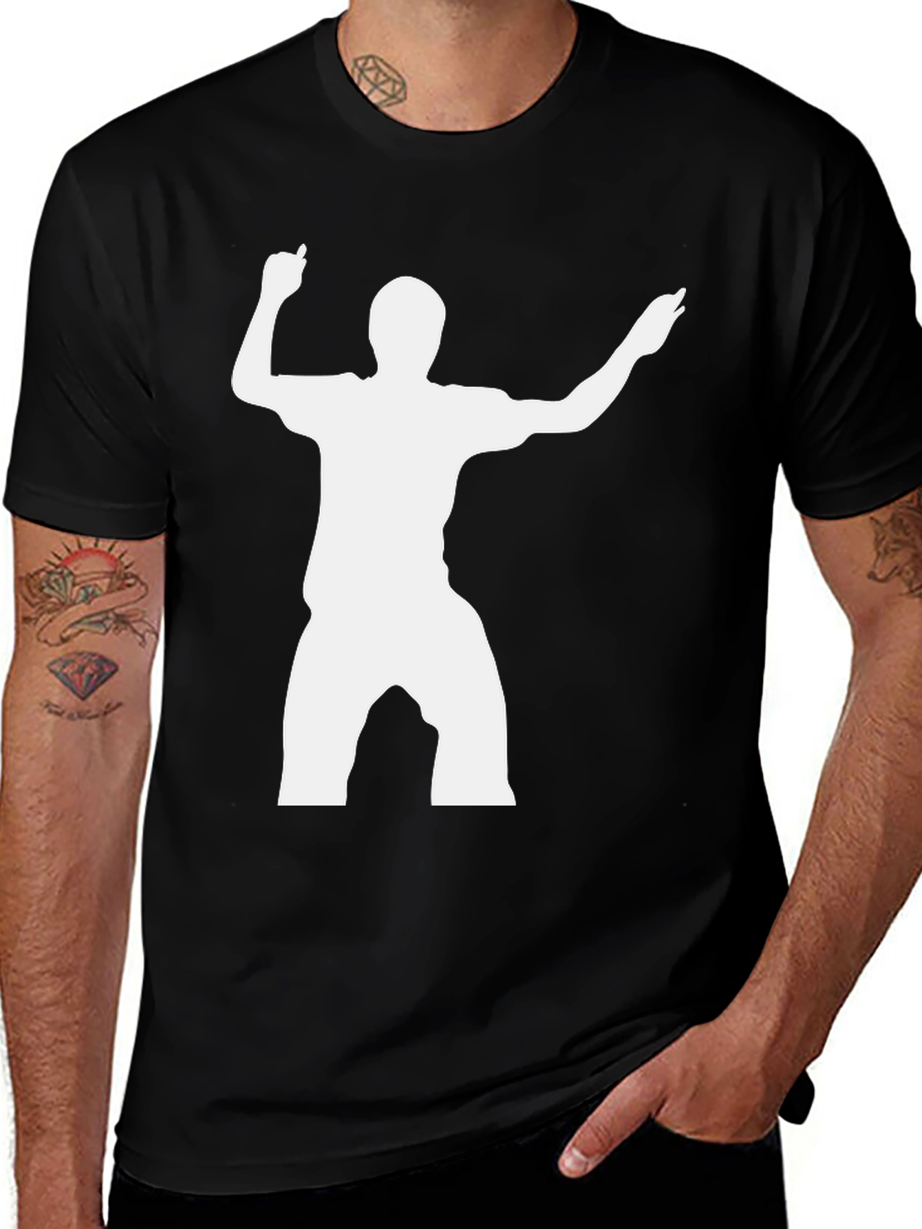 Silhouette Dancer Graphic T-Shirt - Black