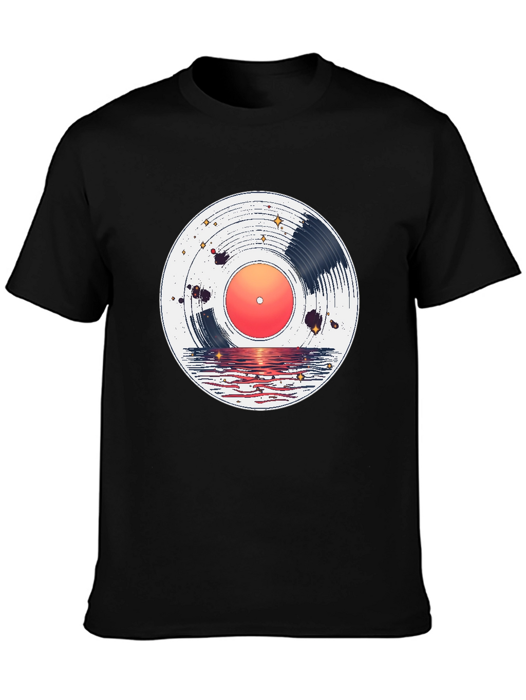 Sunset Vinyl Record Graphic Tee