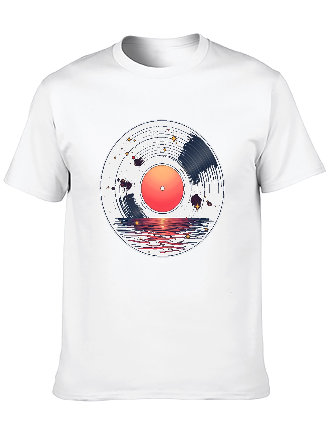 Sunset Vinyl Record Graphic Tee