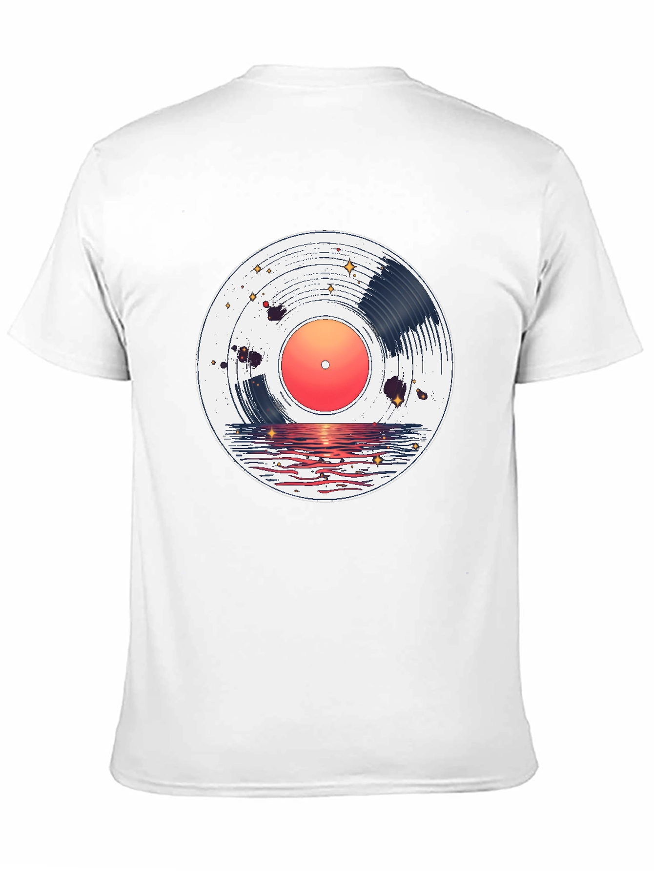 Sunset Vinyl Record Graphic Tee