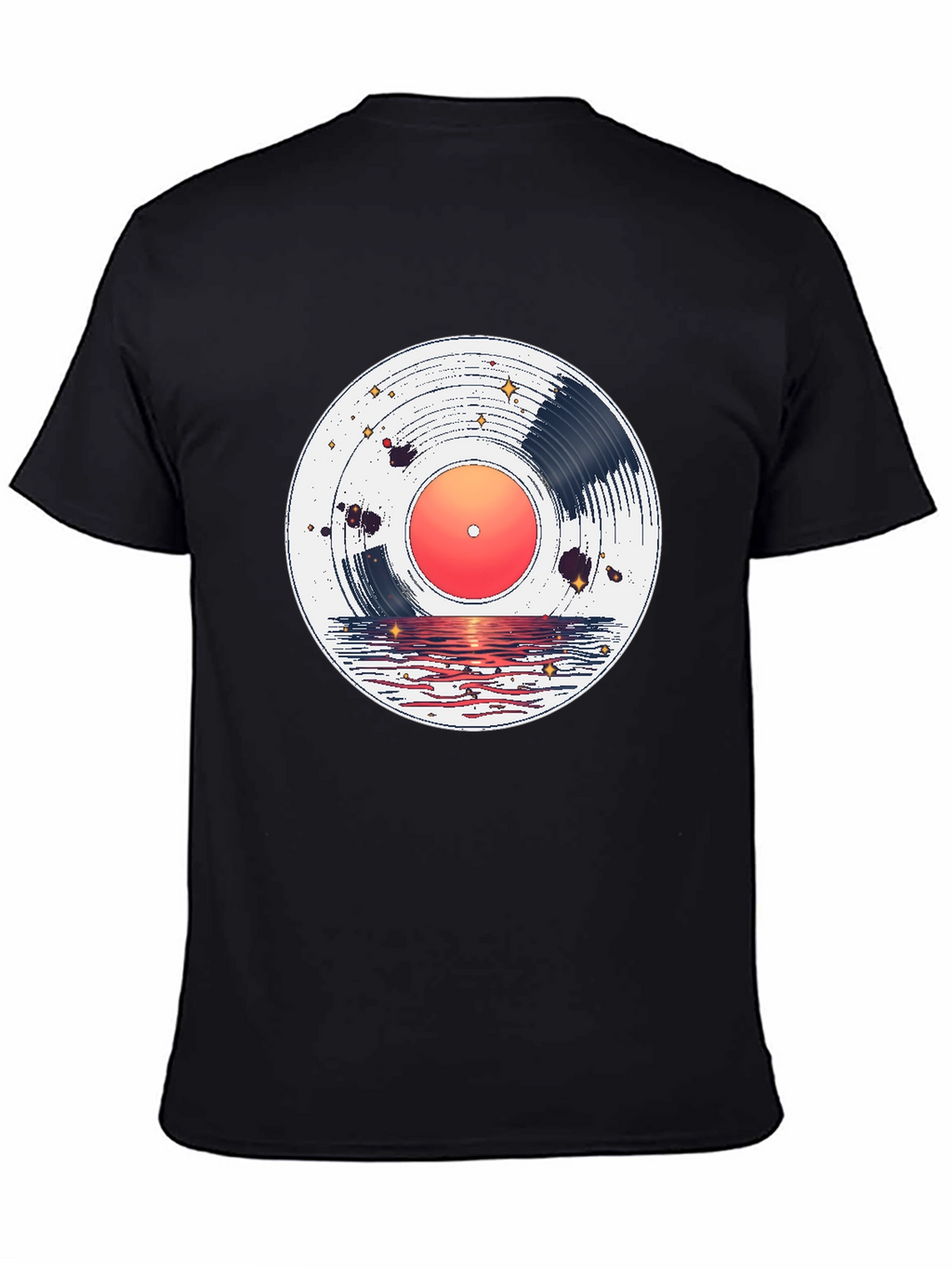 Sunset Vinyl Record Graphic Tee
