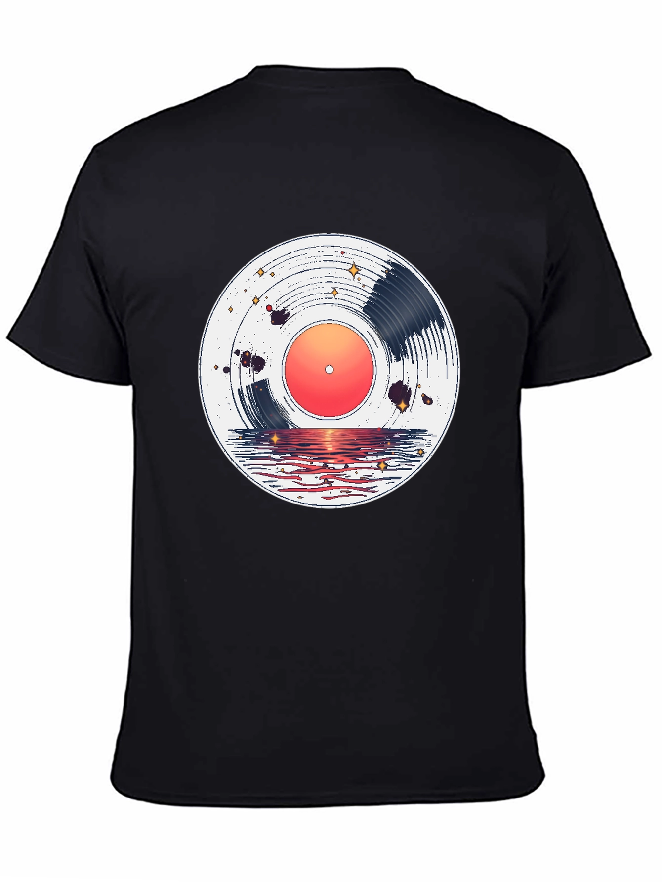 Sunset Vinyl Record Graphic Tee