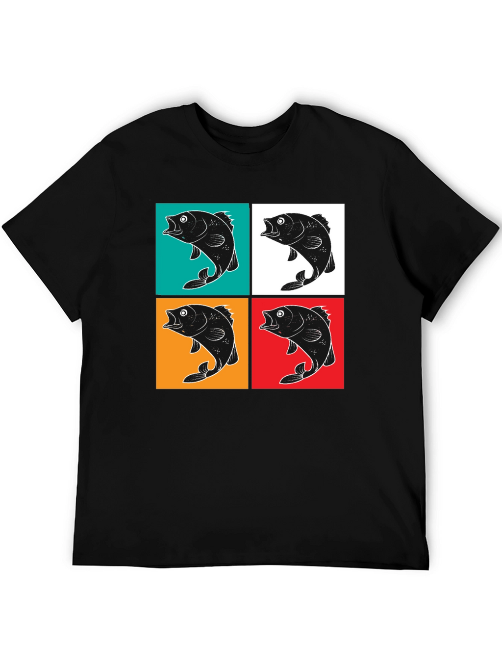 Retro Fish Pop Art Graphic T-Shirt