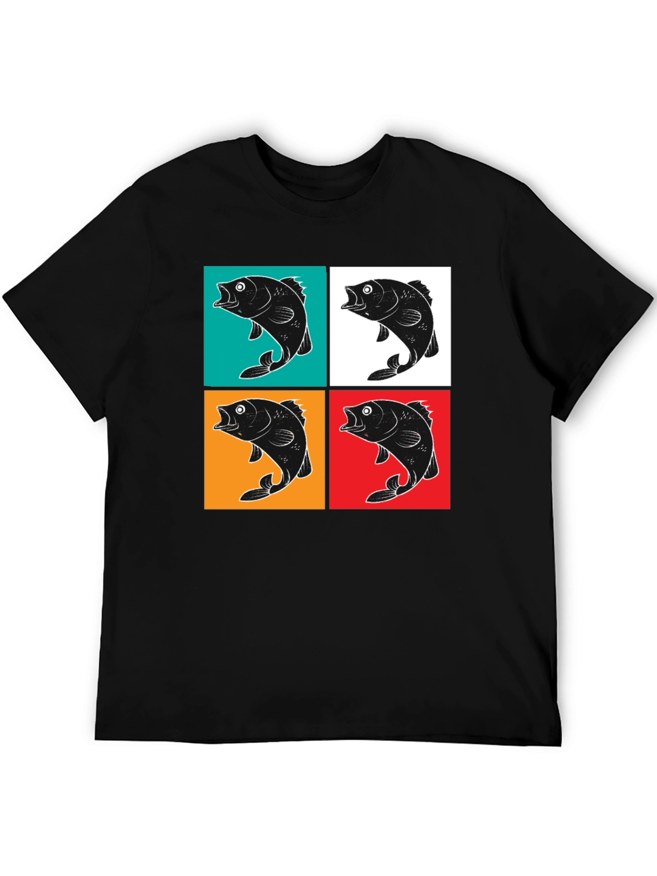 Retro Fish Pop Art Graphic T-Shirt