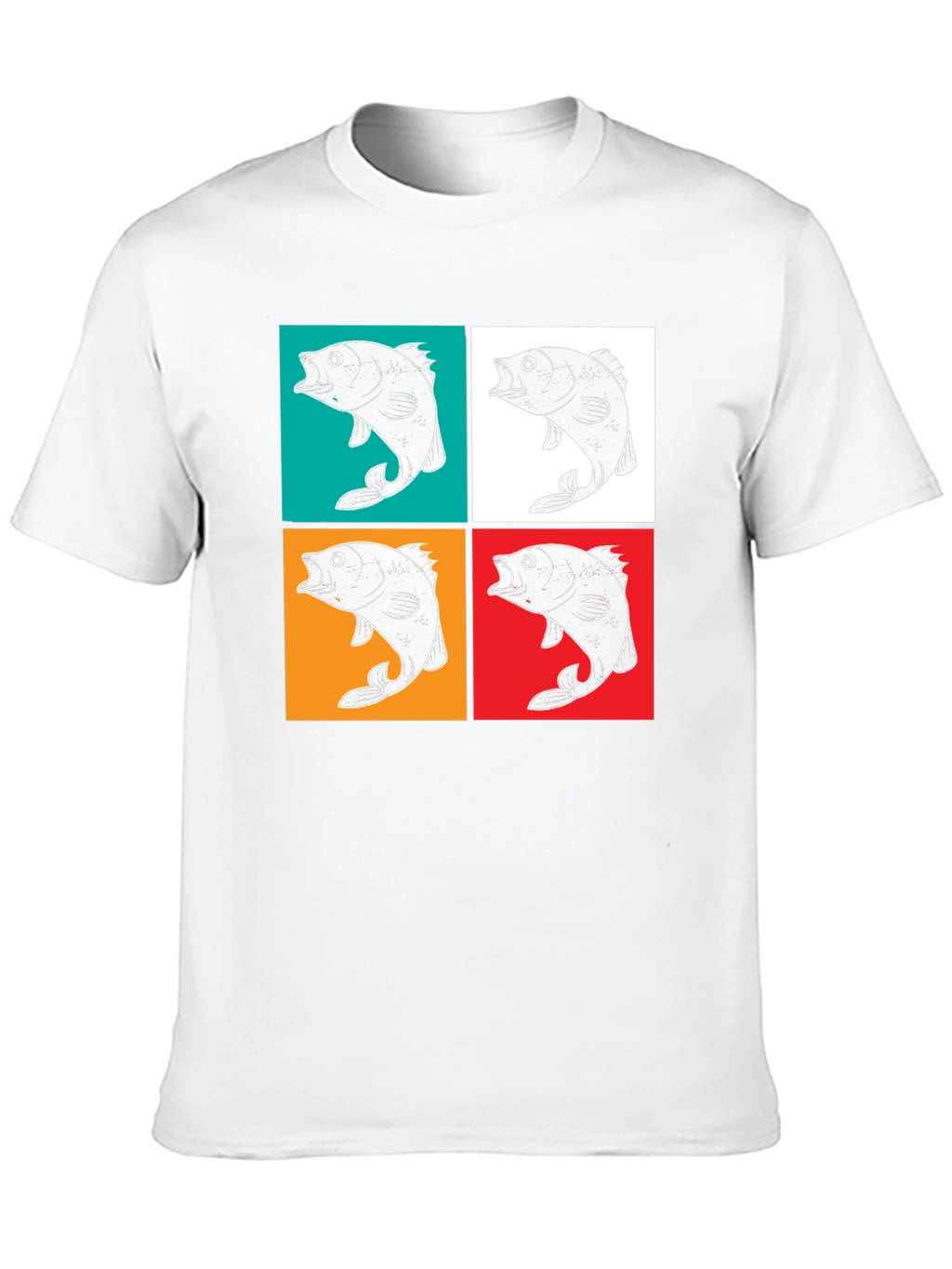 Retro Fish Pop Art Graphic T-Shirt